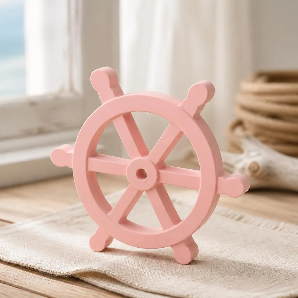 Maritime Deko– Steuerrad & Anker